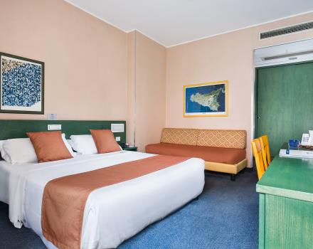 For your trip to Catania choose the comfort of the rooms of Hotel Mediterraneao